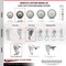 Service Caster 3.5 Inch Gray Polyurethane Wheel Swivel Bolt Hole Caster Set with 2 Brake SCC SCC-BH20S3514-PPUB-TLB-2-S-2 - alternate 2